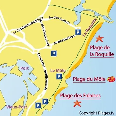 Renove 200 M De La Avec Parking Prive Lejlighed Agde